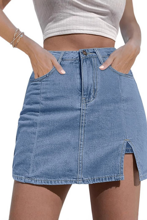 Everyday Stretchy Denim Skort